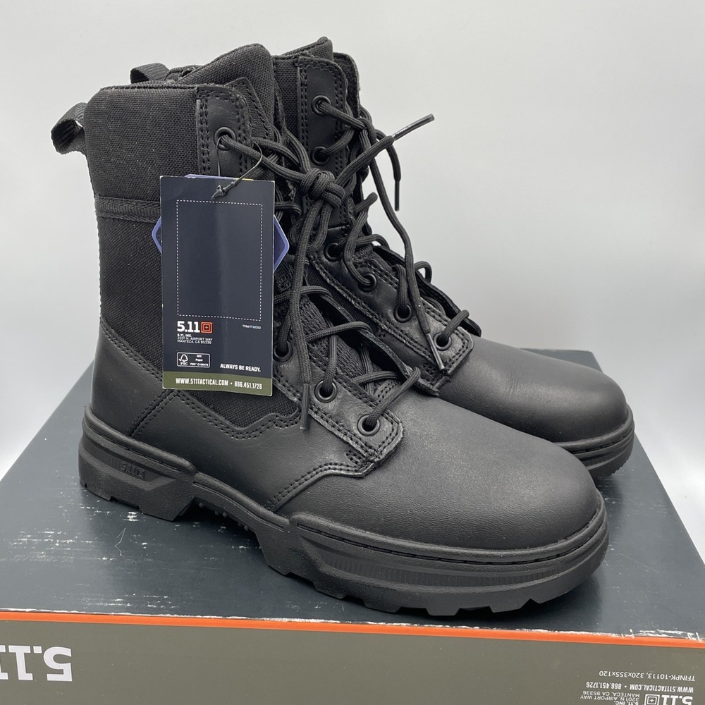 5.11 Tactical Speed 4.0 6" Mens Boot Black 019 Size 7 Regular 12497-019 NEW